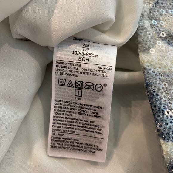 NWT Women’s Banana Republic Sequin Tank W/ Floral/Camo Print Size XS - Picture 5 of 7